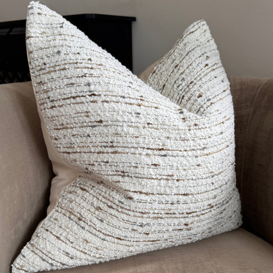 Boucle Multi-Color Stripe Pattern Cushion Cover - PRE ORDER