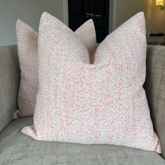 Confetti Pink Cream Speckled Pattern Cushion - LIMITED EDITION